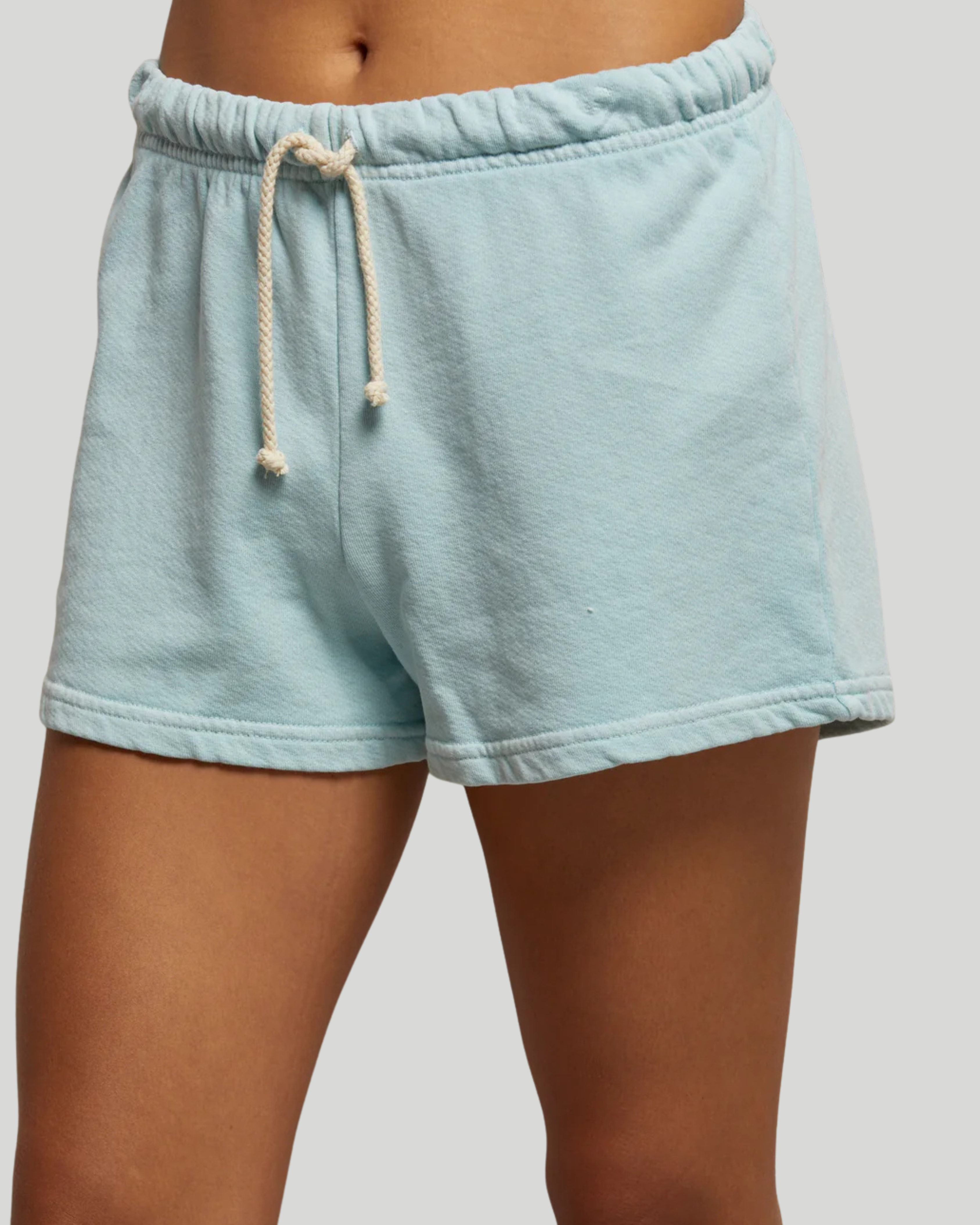 French Terry Sweat Short - Iced Aqua