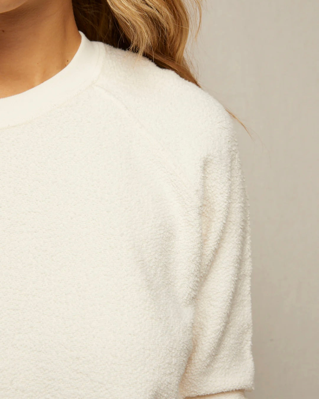 Ziggy Shrunken Crew - Bright Ivory