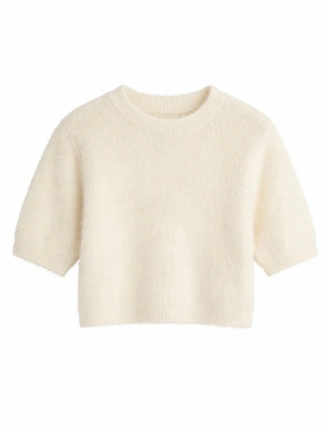 Leah Textured Top - Cream