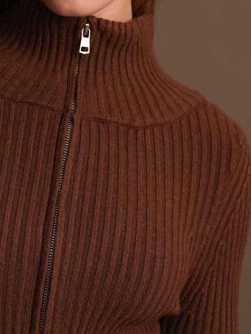 Maddie Zip Up Sweater