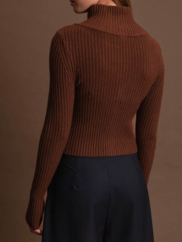 Maddie Zip Up Sweater