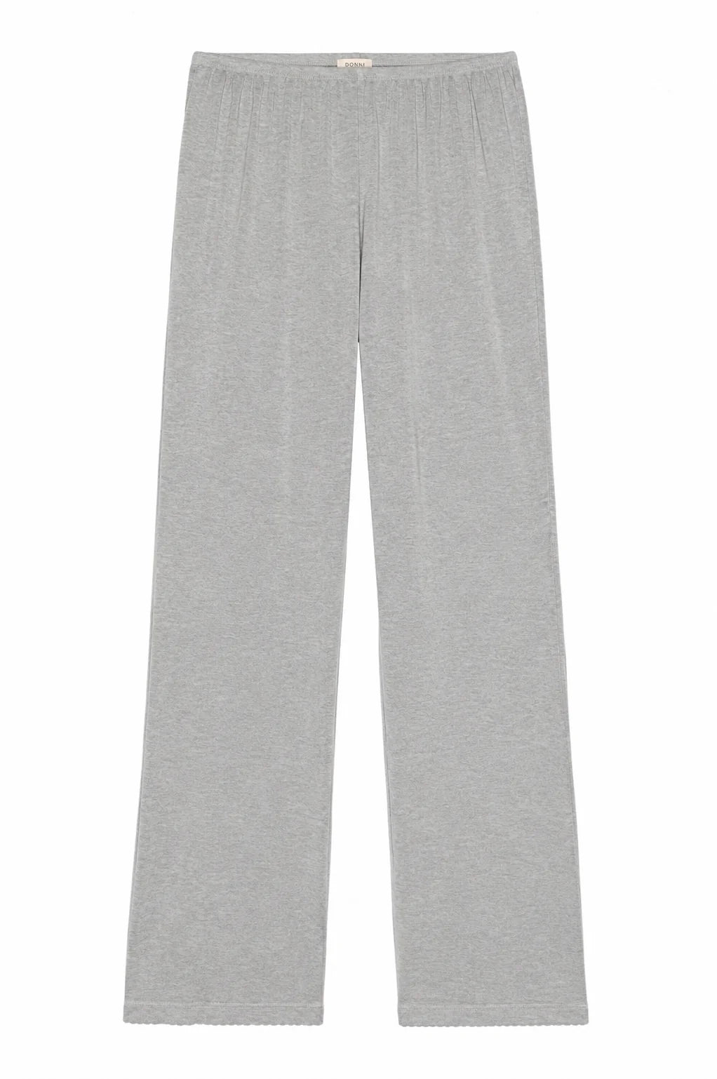 Baby Rib Scallop Pant - Heather Grey