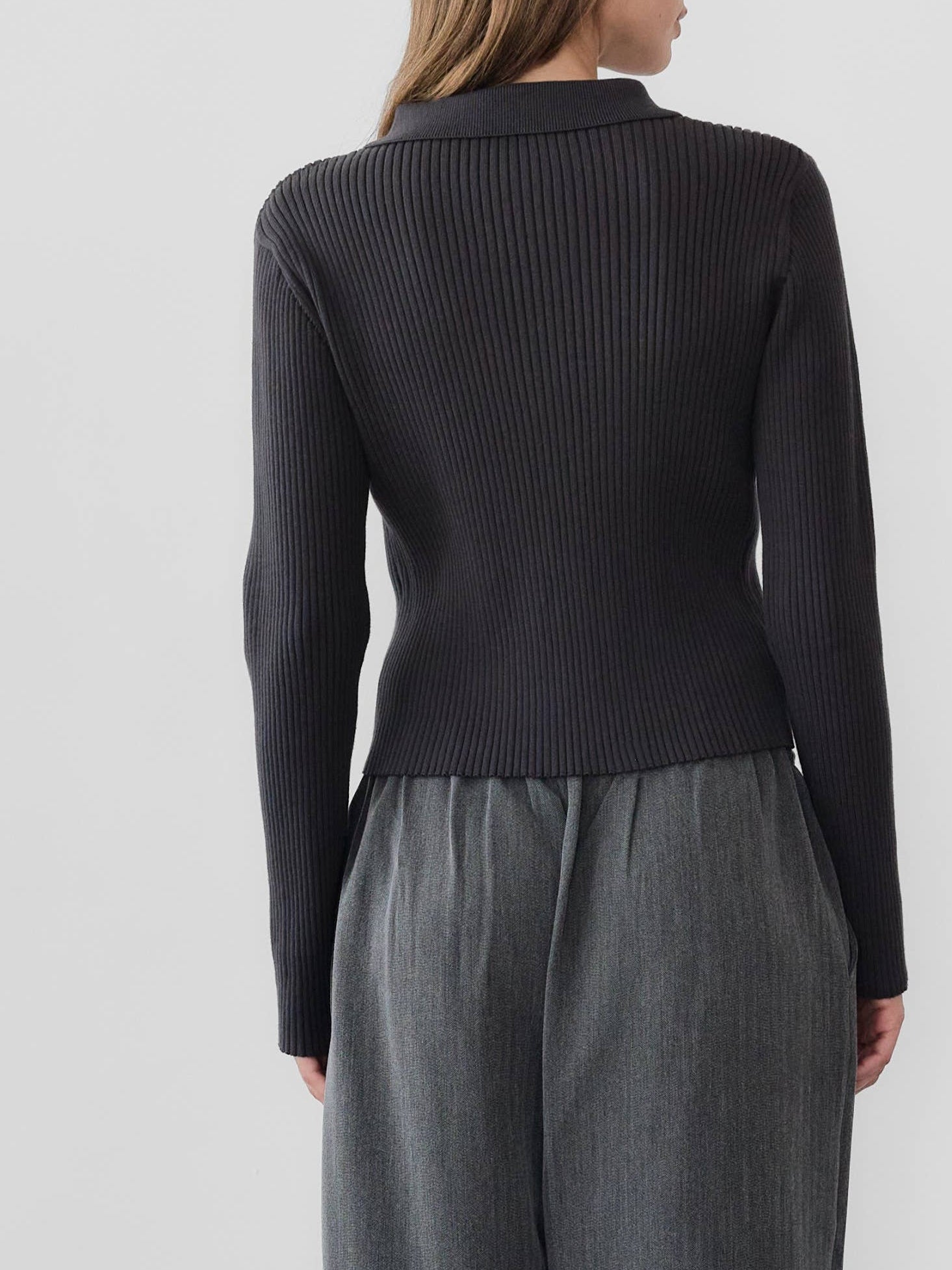 Fitted Knit Top - Black