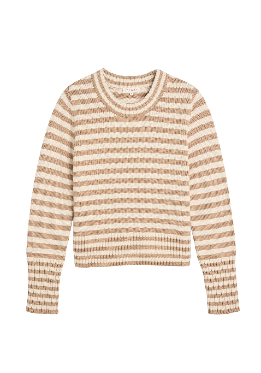 Micha Stripe Sweater - Cashew / Off White