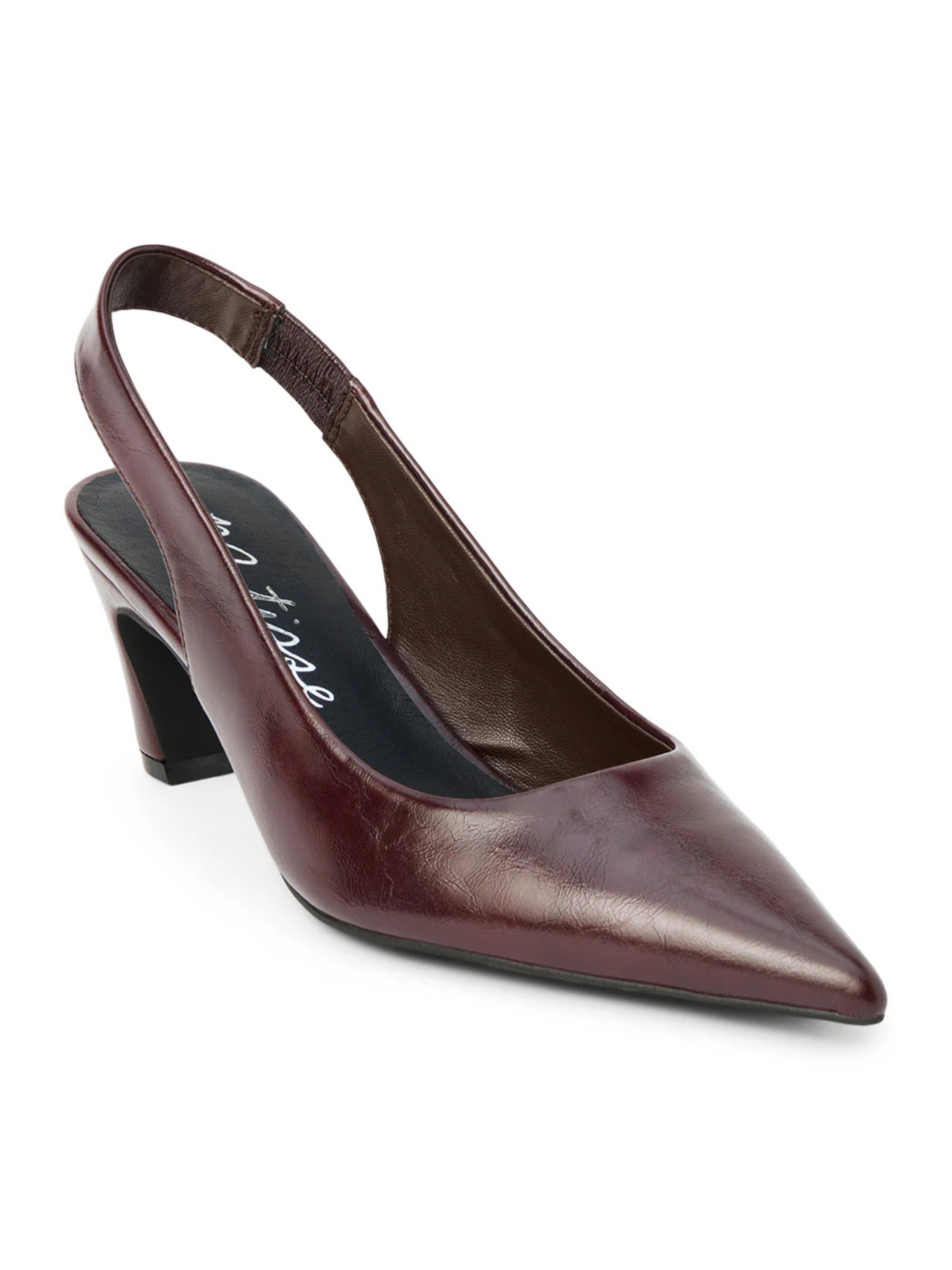 Leona Slingback Pointed Toe Pump - Bordeaux