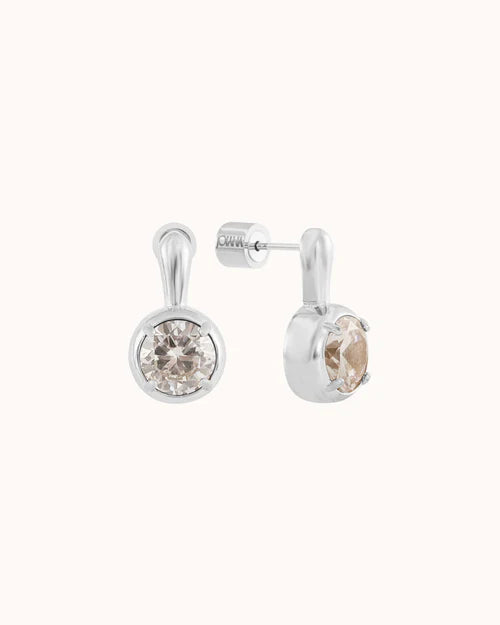 Clement Earrings - Medium Silver