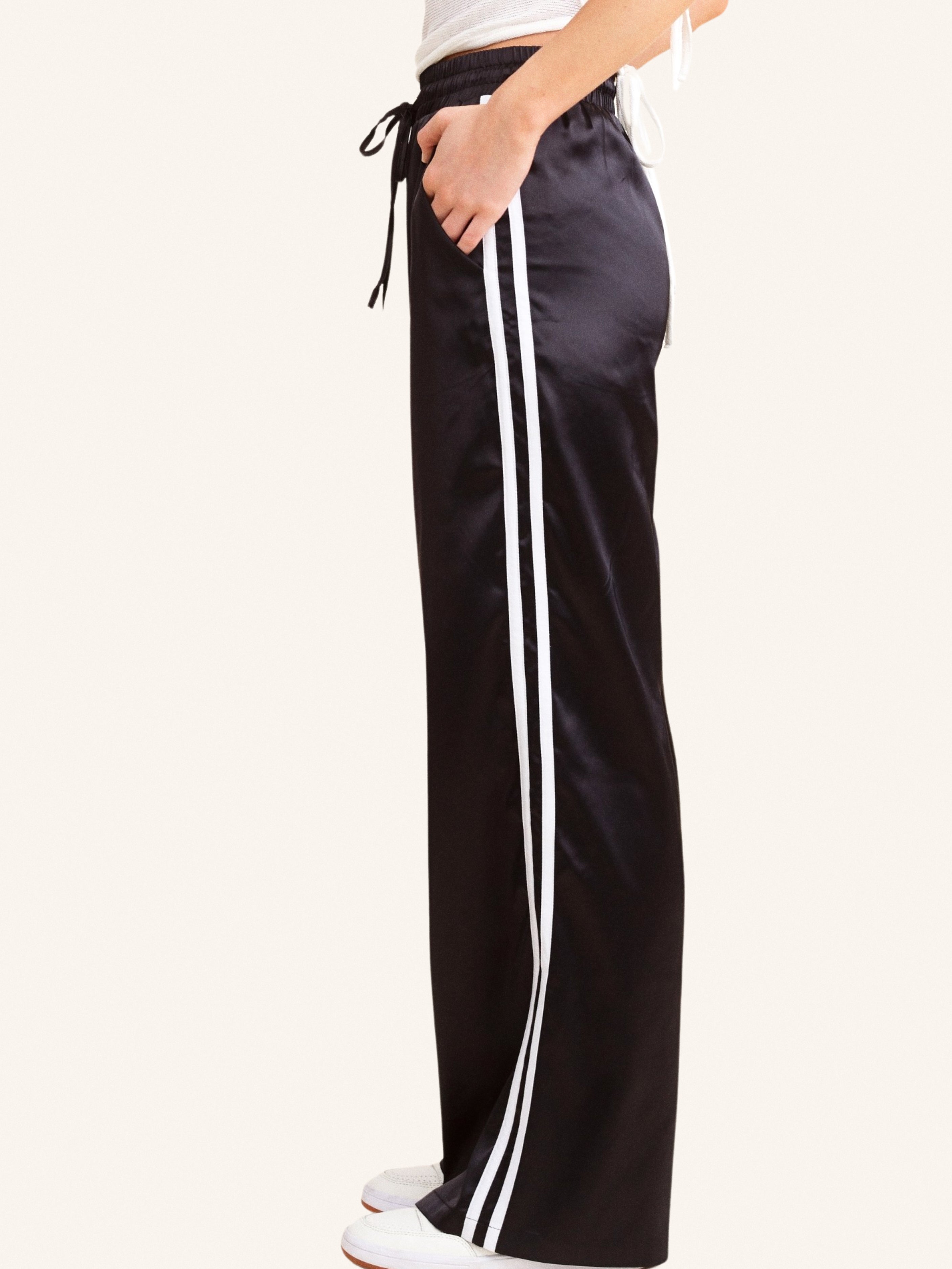 Sporty Satin Pants