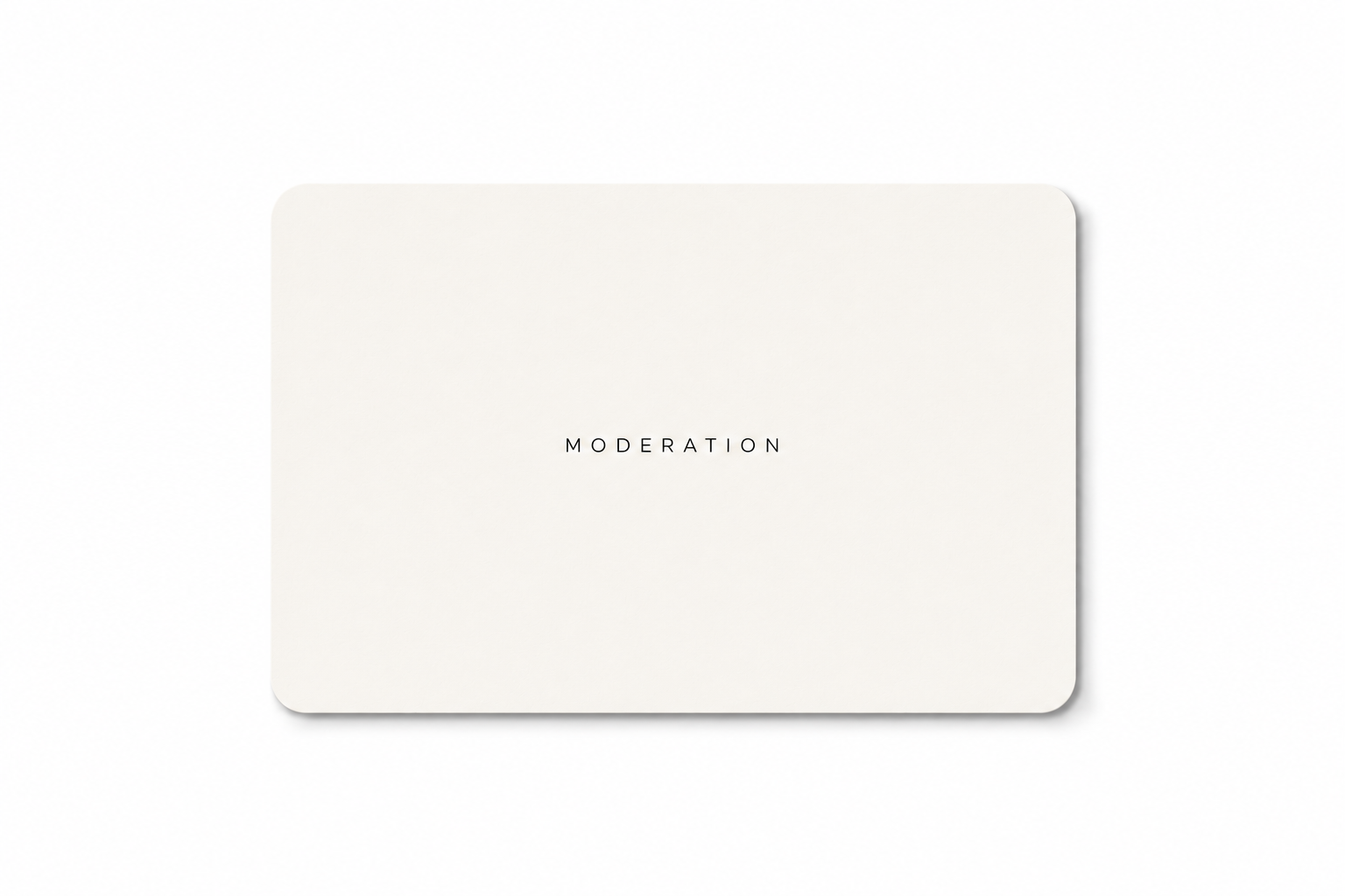 Moderation E-Gift Card