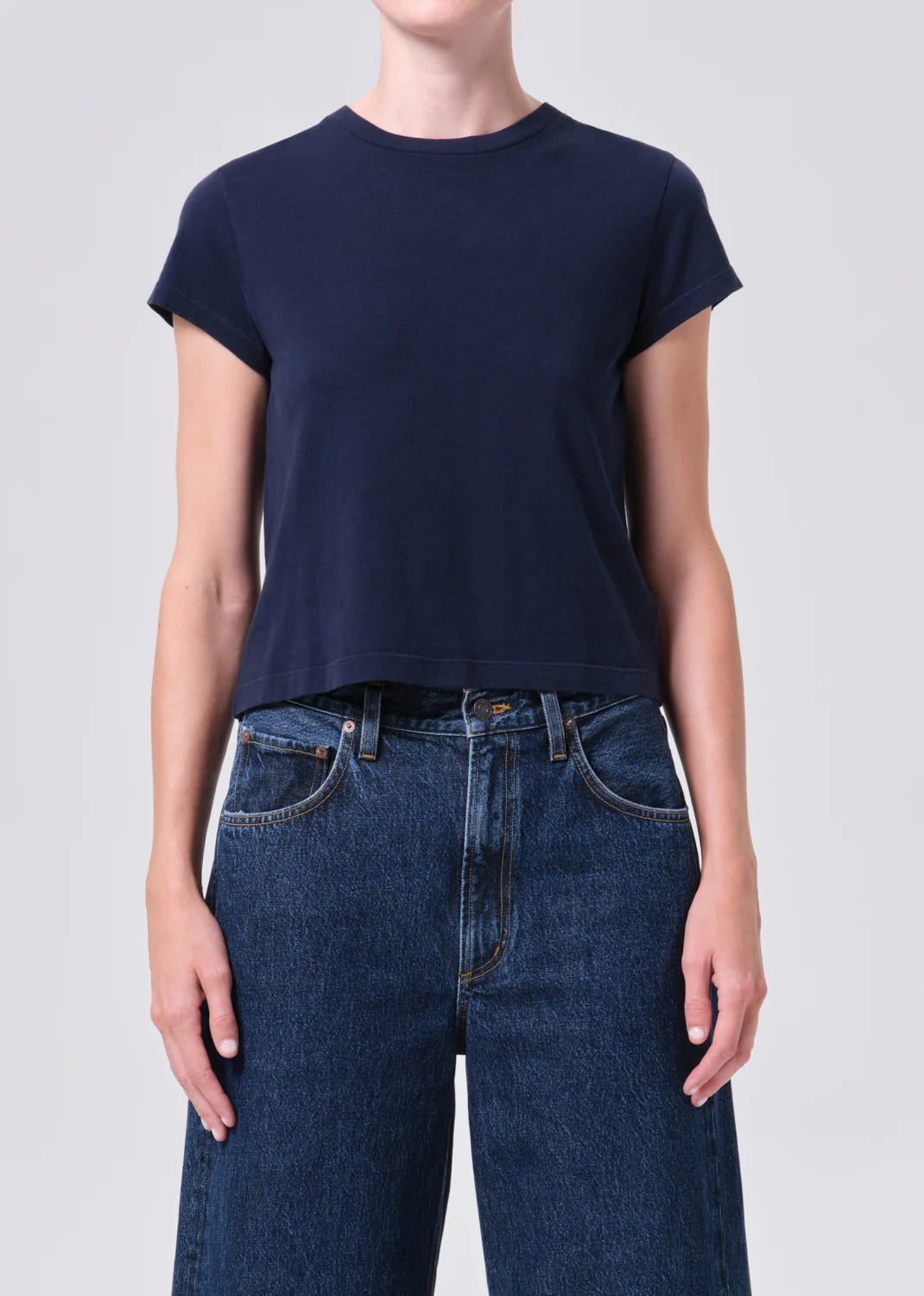 Adine Shrunken Tee - Storm