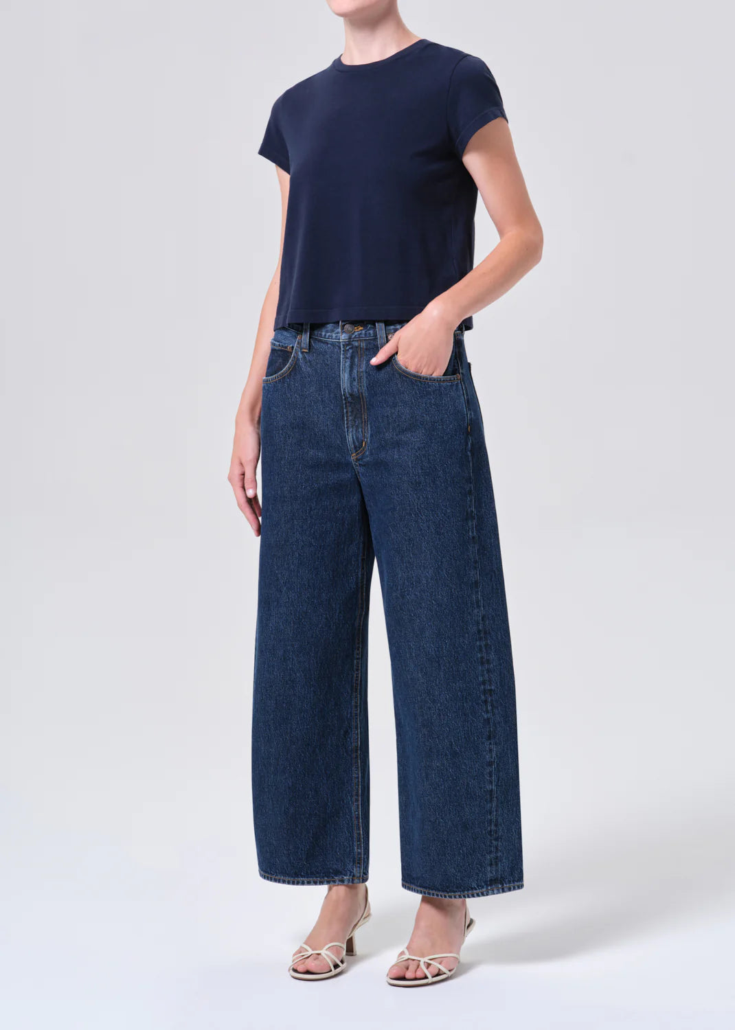 Adine Shrunken Tee - Storm