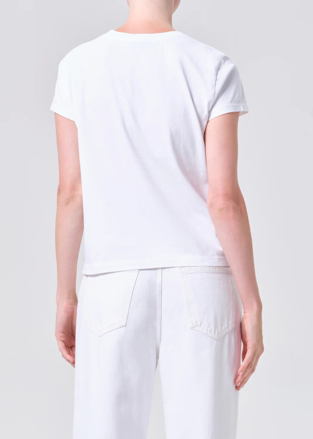 Adine Long Line Tee - White