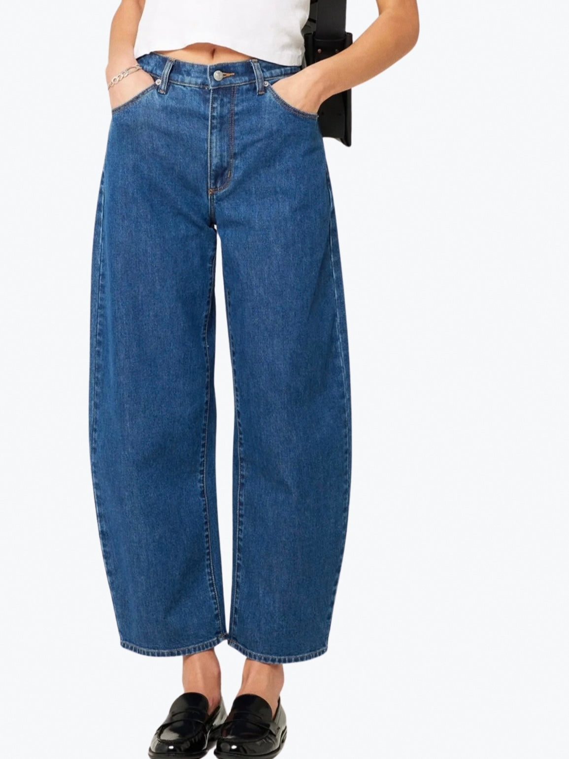 Gigi Barrel Jeans - Forever Blue