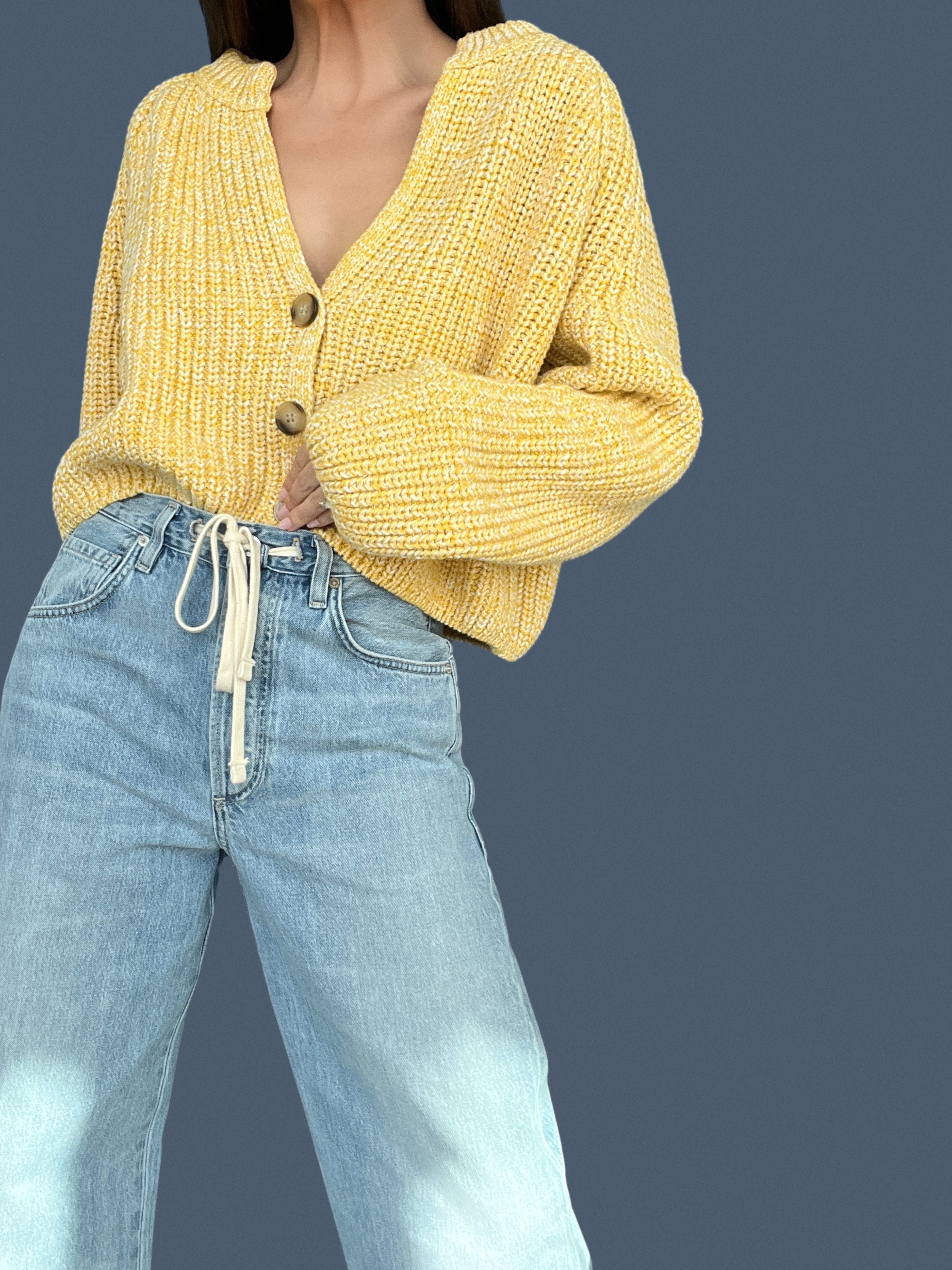 Lemon Knit Cardi