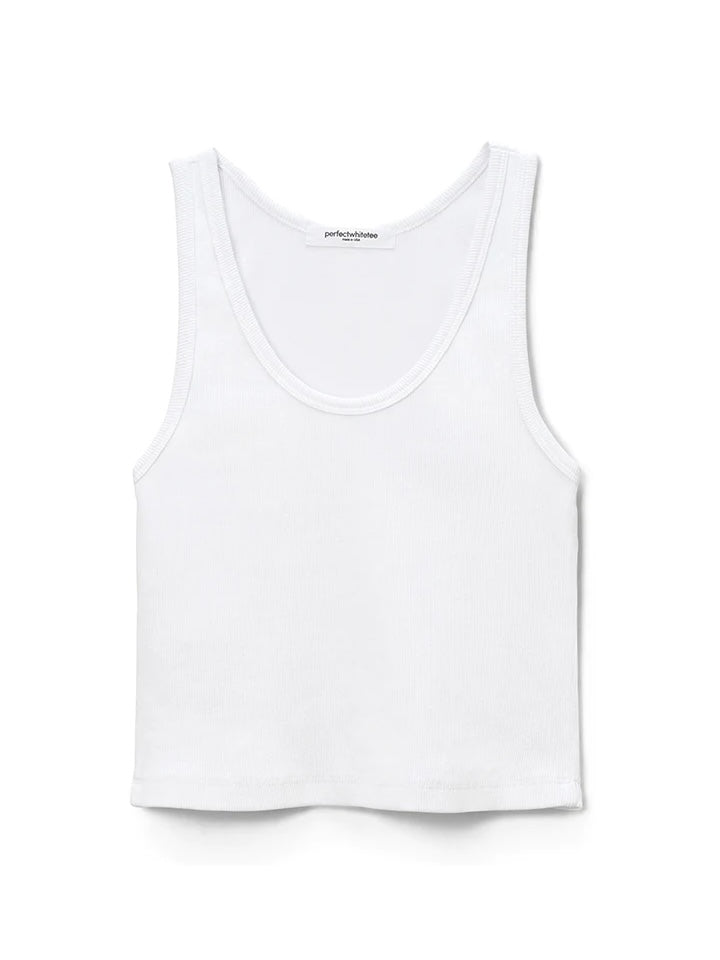 Structured Ribbed Tank- White