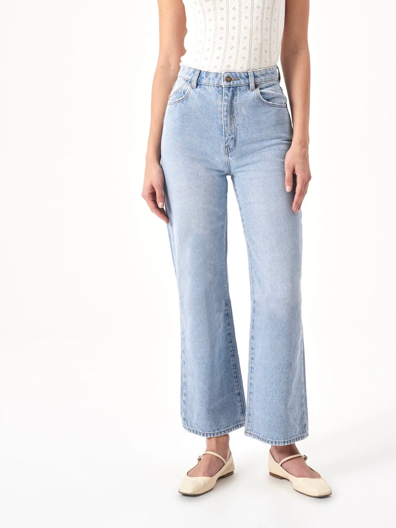 Heidi Ankle Denim - Old Stone