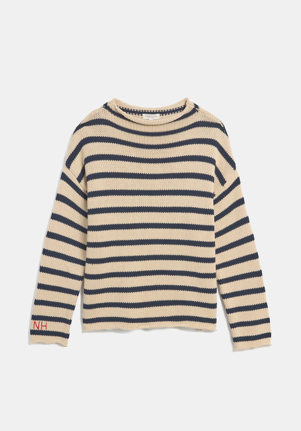 Lamis Sweater - Natural / Navy Stripe